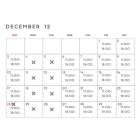 【K.L.I.M】12月の営業カレンダーです♪